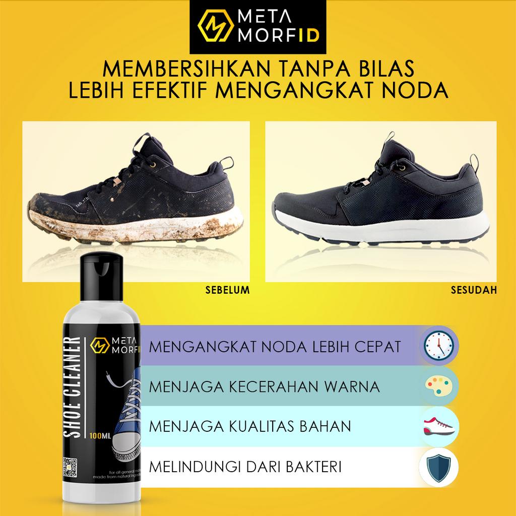 Metamorfid Shoes Cleaner / Cairan Sabun Pembersih Sepatu Putih Dan Warna 100ml