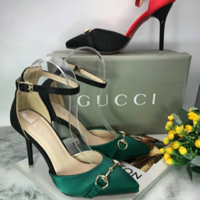 SEPATU GUCCI HEELS 9 CM