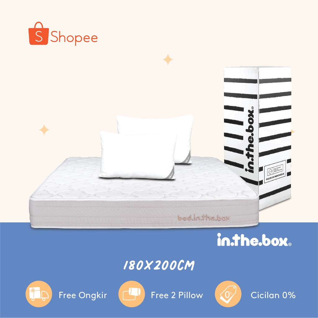 Kasur Spring Bed INTHEBOX Ukuran 180x200 (King Size