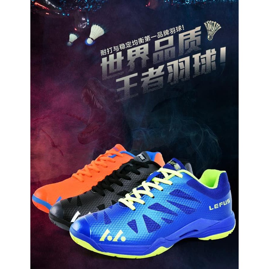 Sepatu Bulu Tangkis Sepatu Lefus badminton ringan dan kuat - Hitam