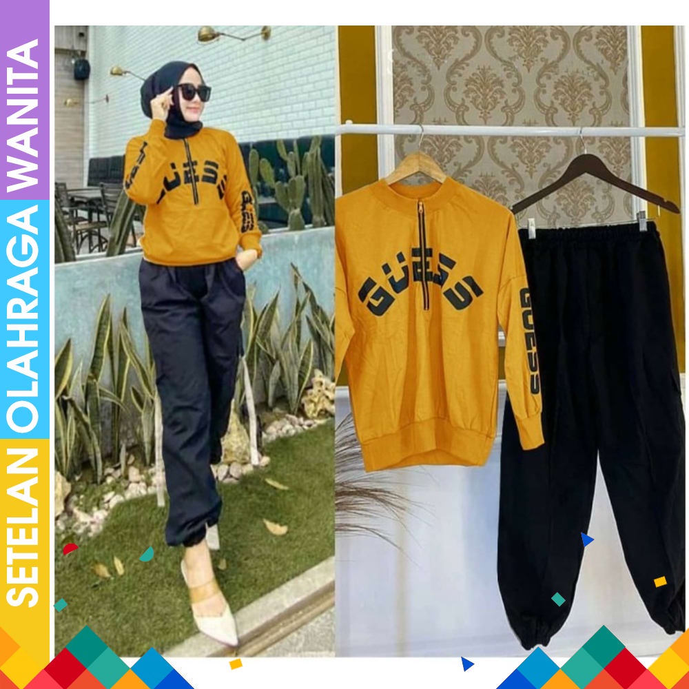 Setelan Baju senam jumbo wanita pakaian baju senam aerobik olahraga wanita set ARMY SET LEGGING Ba