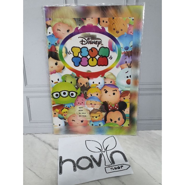 SAMPUL BUKU TULIS-Fancy TSUMTSUM KWART