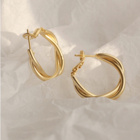 Anting s925 sterling silver hypoallergenic Gaya Korea Untuk Wanita-Eh487