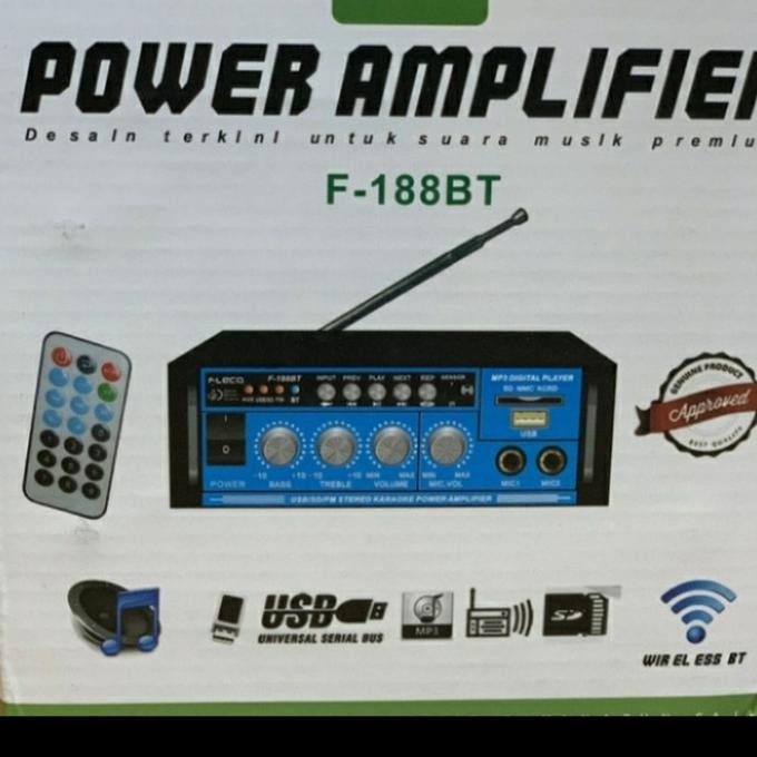 power amplifier bluetooth fleco F-188BBT/amplifier bluetooth/amplifier