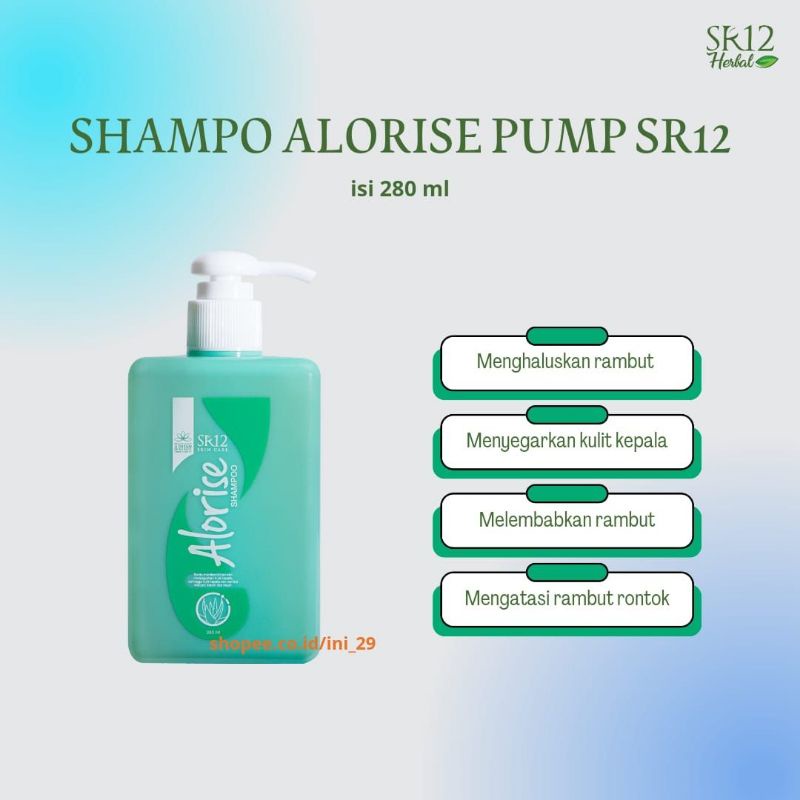 Alorise Shampoo SR12 - Shampo Rambut Rontok