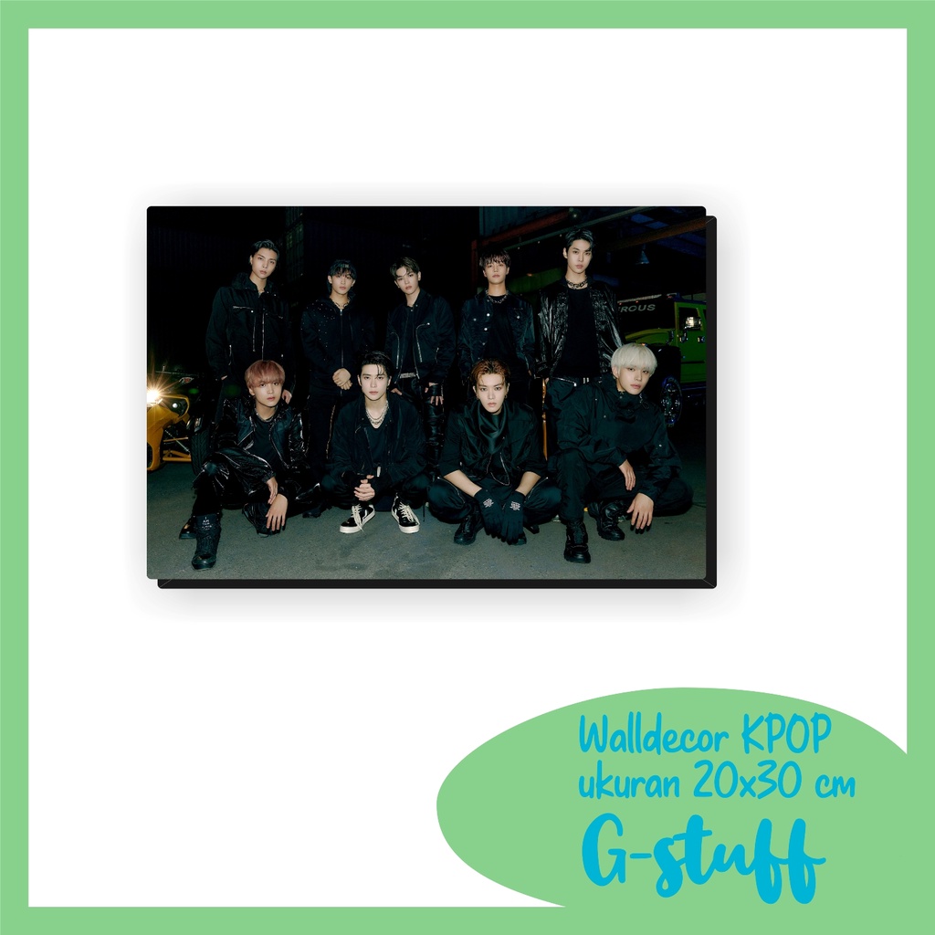 WALLDECOR NCT 127 STICKER UKURAN 20X30 CM WALL DECOR POSTER KAYU HIASAN DINDING KPOP