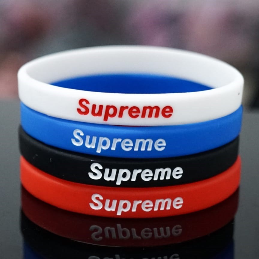 GELANG KARET SUPREME - AKSESORIS FASHION - BRACELET RUBBER