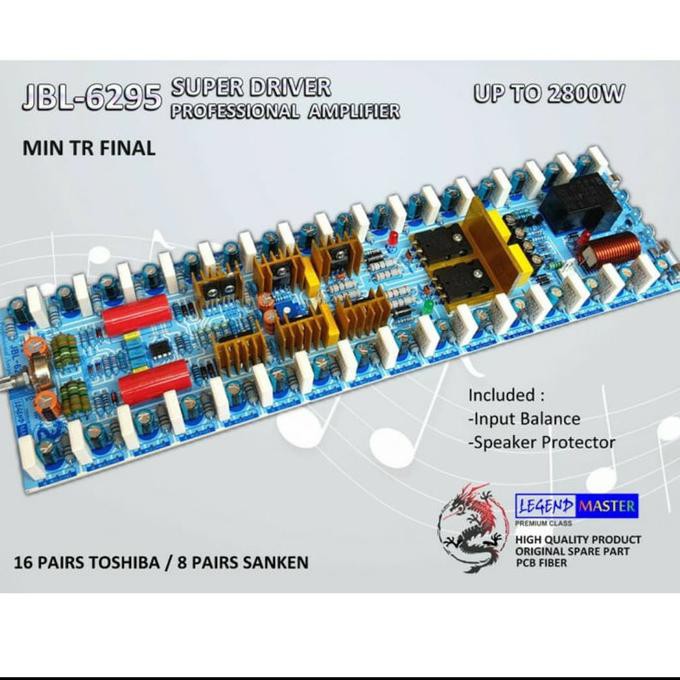 Kit Driver Power Jbl-6295 Super Driver Amplifier Minus Tr / Jbl6295 Jimaud54 Murah