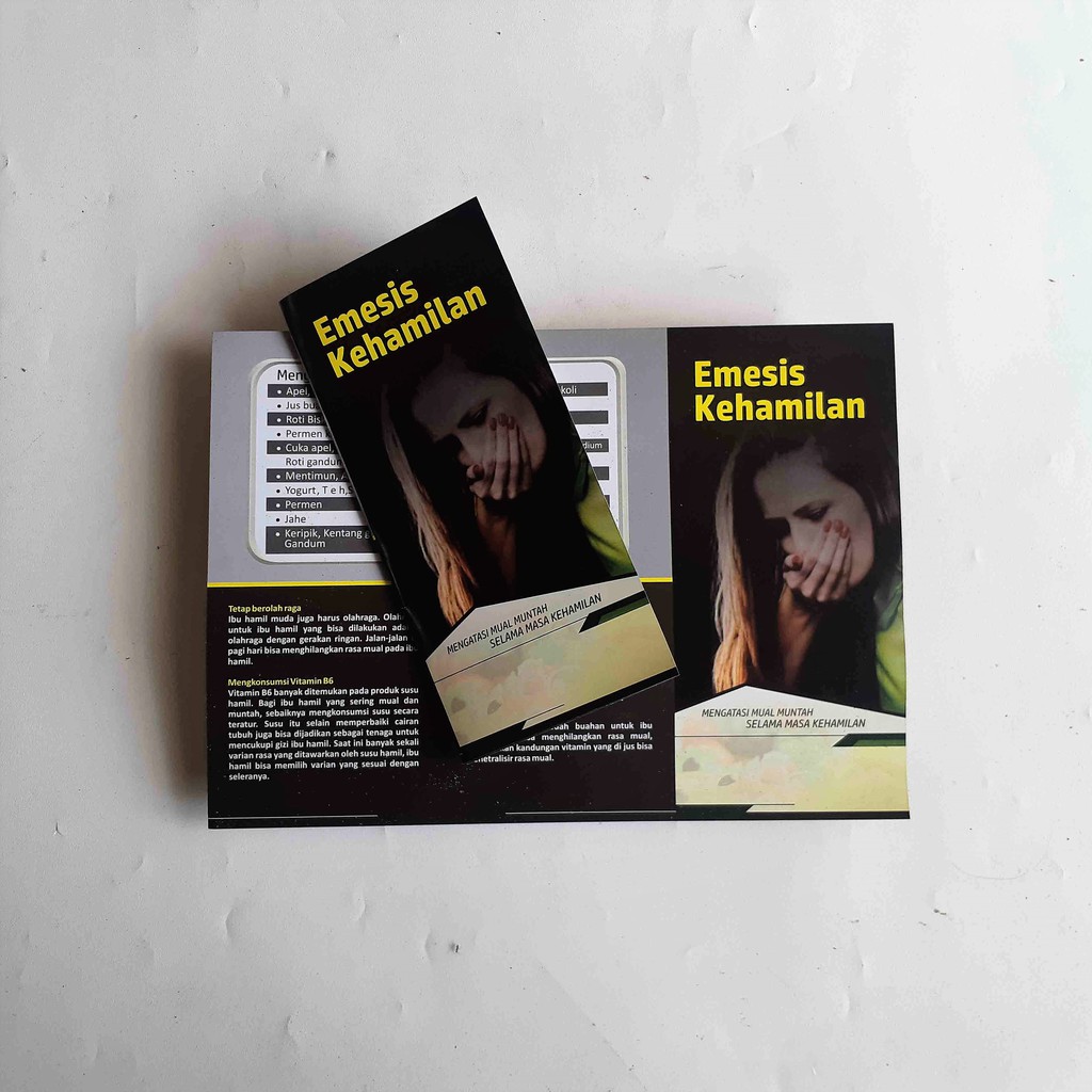 

Leaflet / Brosur Emesis Kehamilan, Brosur Mual Muntah selama Hamil