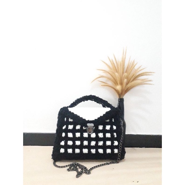 Plastic Canvas bag DIY (big size)