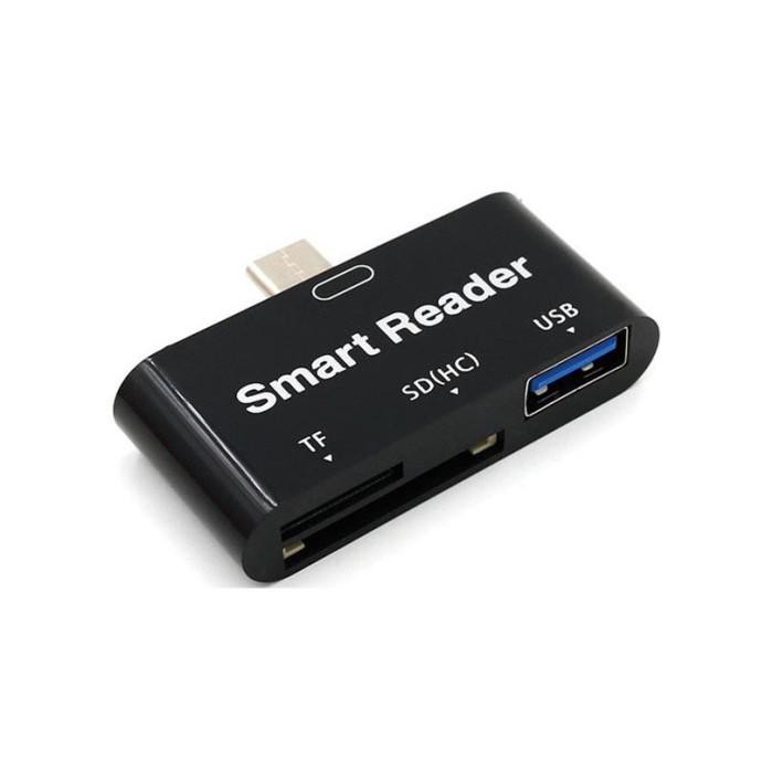 

PROMO - High Speed USB Type C Multi Card Reader Adapter 3.0 - Black