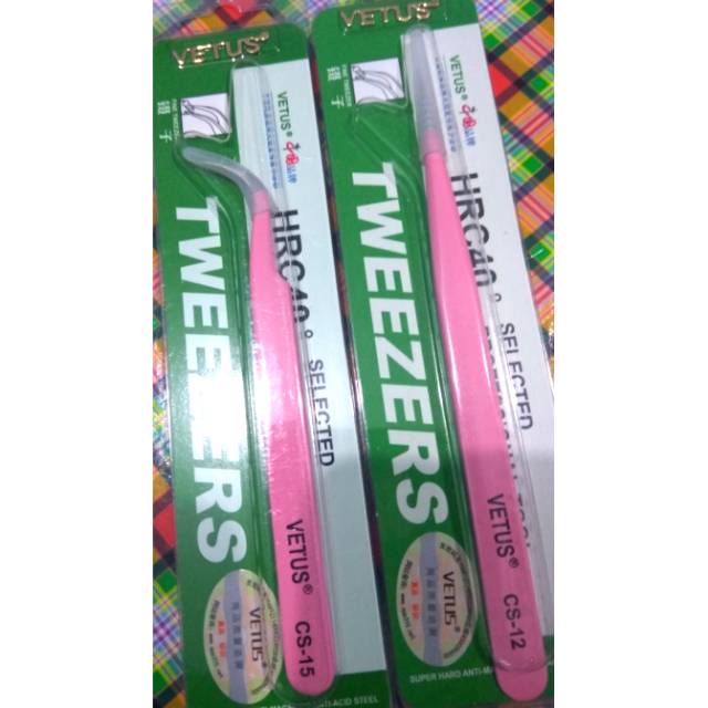 pinset vetus pink ORI untuk eyelash