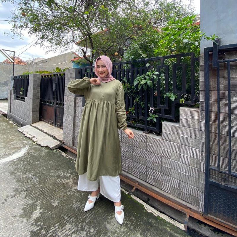 LONG TUNIK RAYON TWILL