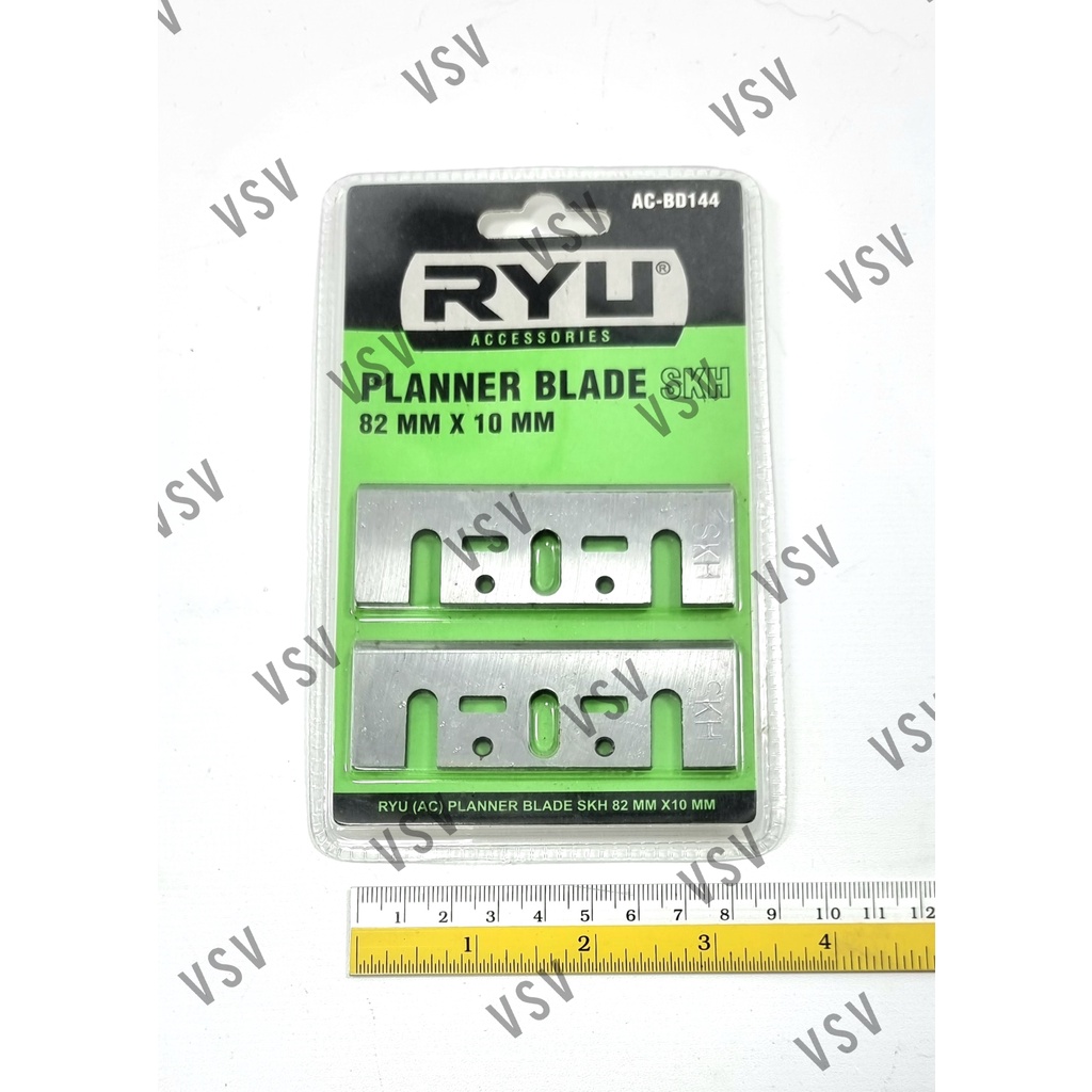 RYU Mata Planner SKH 82mm x 10mm Planner Blade Mata Mesin Serut Kayu