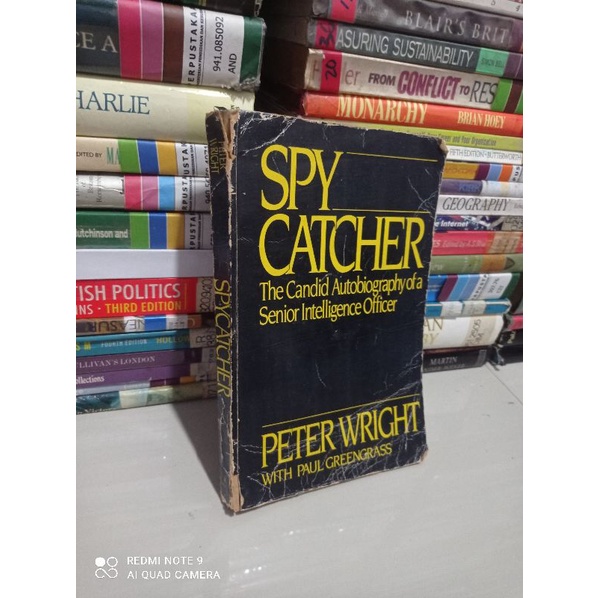 buku spy Catcher senior intelligent officer original peter wright