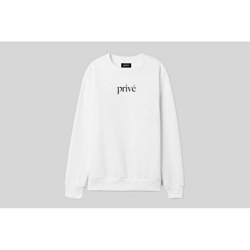 Basic Sweater EXO Baekhyun style Prive sablon hitam