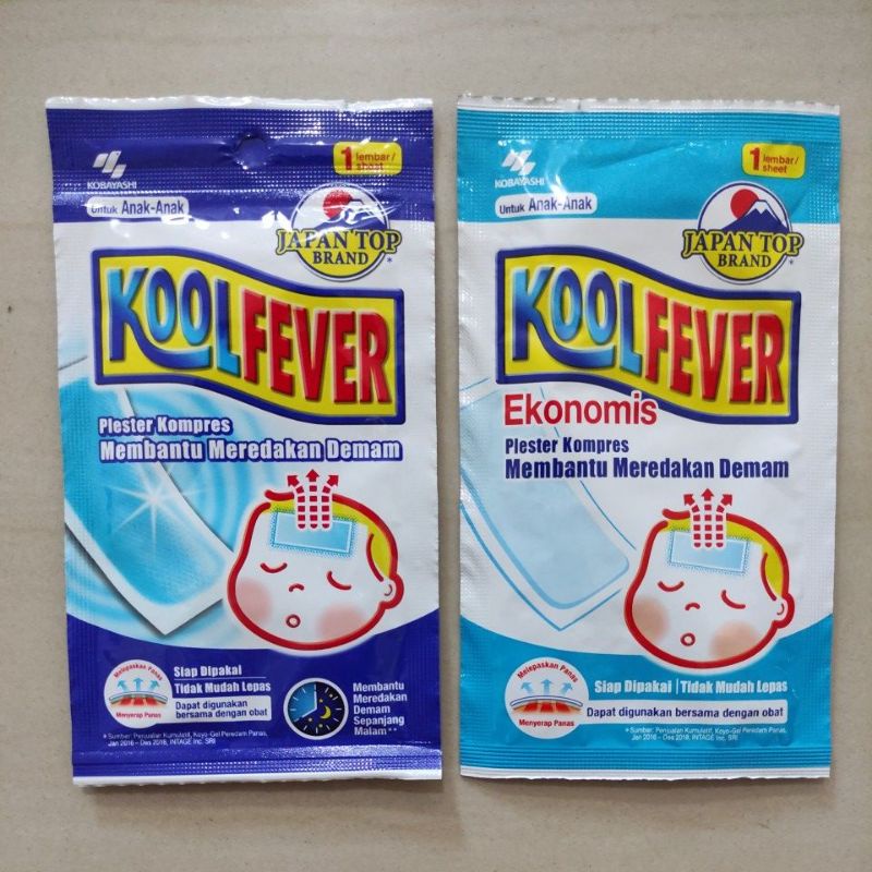 Kool Fever Kid 1 Lembar - KoolFever Plester Kompres Pereda Demam Anak