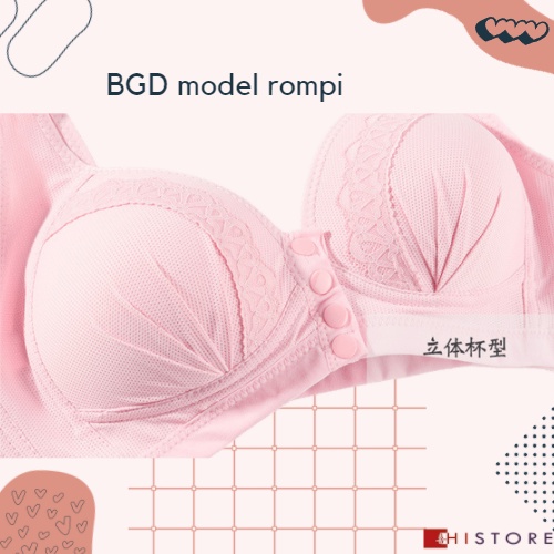 [HI] Bra Seamless Push Up Nirkabel Gesper Depan 368 Busa Tipis Cup BC Wanita Paruh Baya dan Tua
