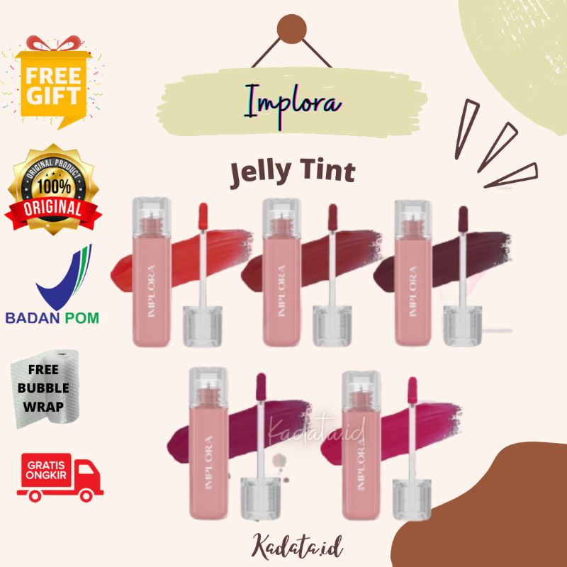 IMPLORA JELLY TINT | JELLY TINT | JELLY TINT IMPLORA | LIPTINT | PEWARNA BIBIR | LIPSTIK | LIP OMBRE