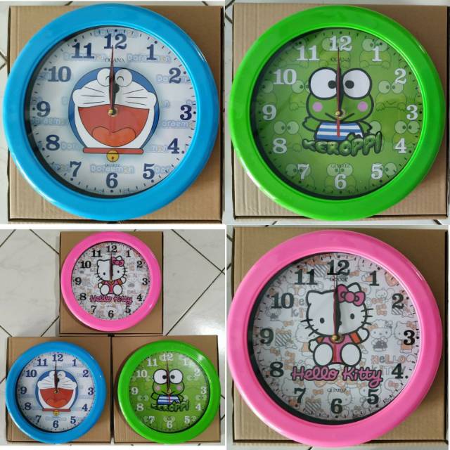 Jam dinding karakter ukuran besar