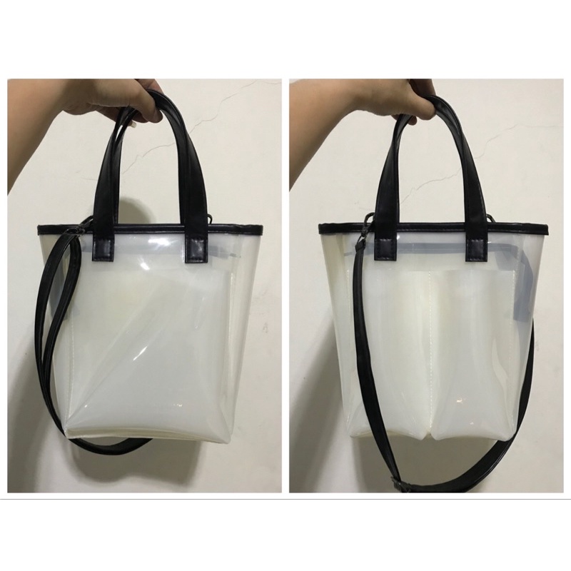 Tas new normal mika tebal / tas selempang new normal / tas mika premium / tas kekinian