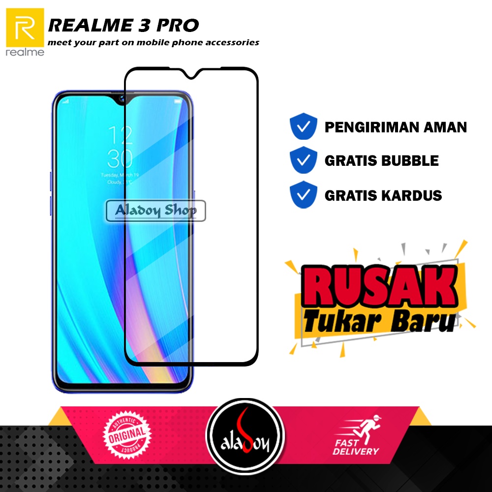 Tempered Glass Realme 3 Pro Anti Gores Layar Screen Protector