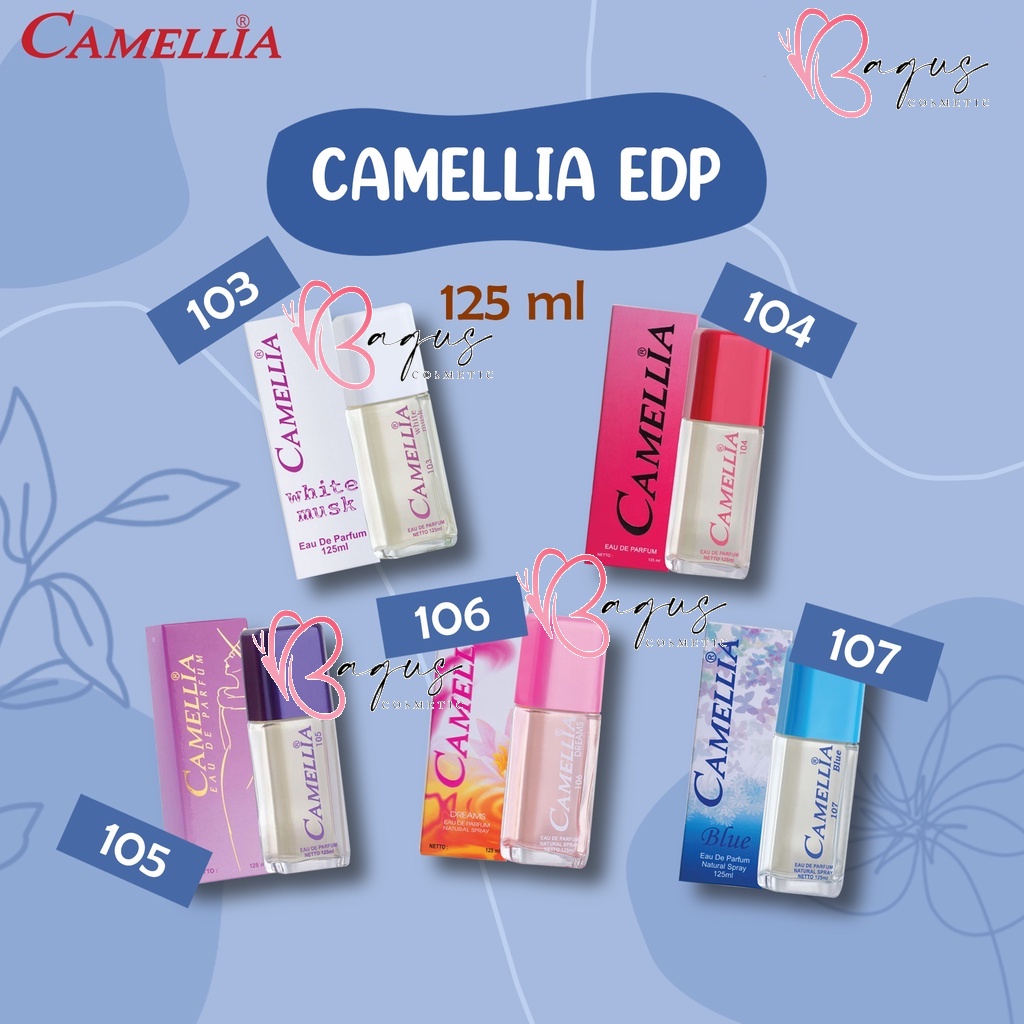 ⭐BAGUS⭐ CAMELLIA EDP 125ml | 60ml | Eau De Parfum | Parfum Badan Wanita Pria Camelia