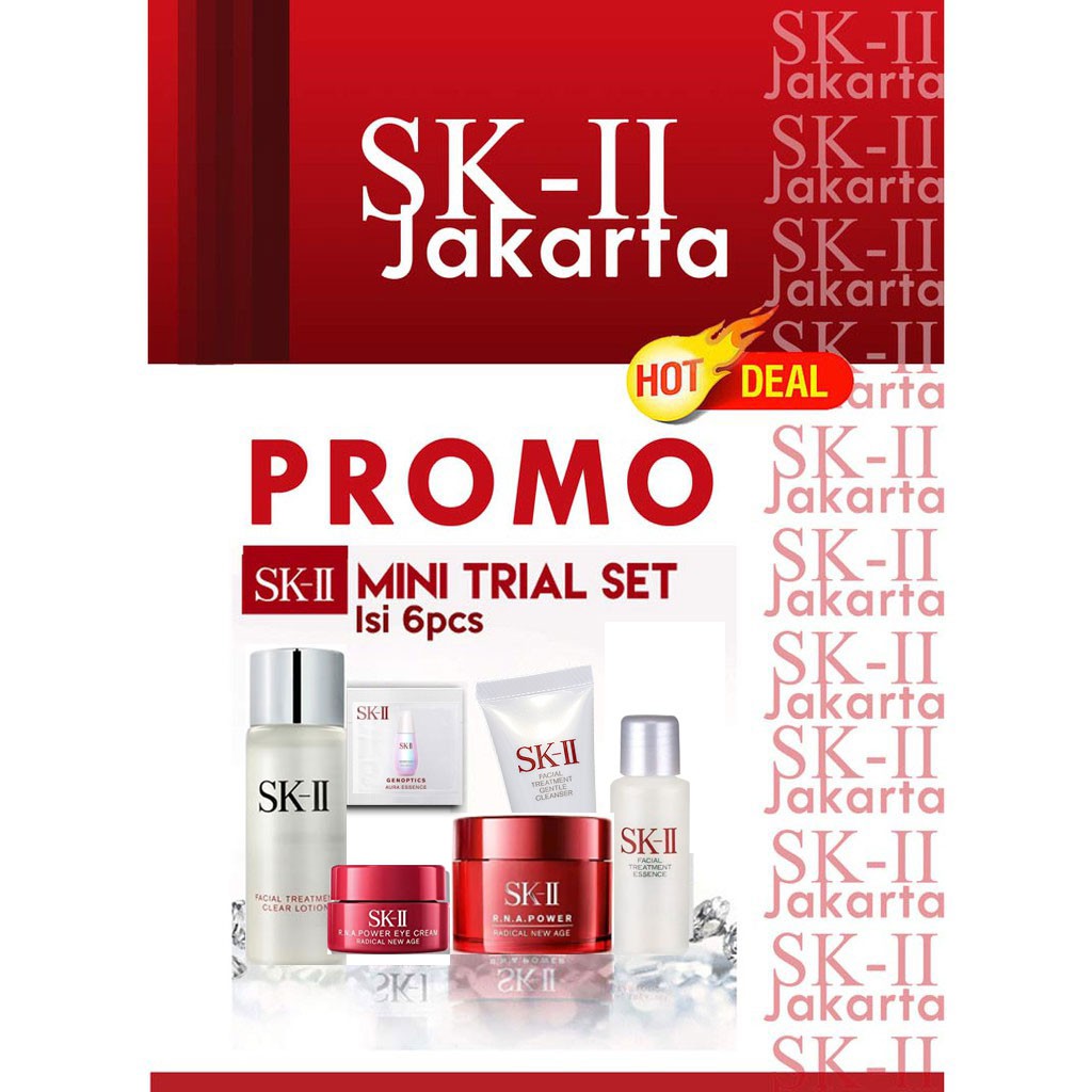 SK-II SK II SK II Paket lengkap basic dengan 2 Cream medium