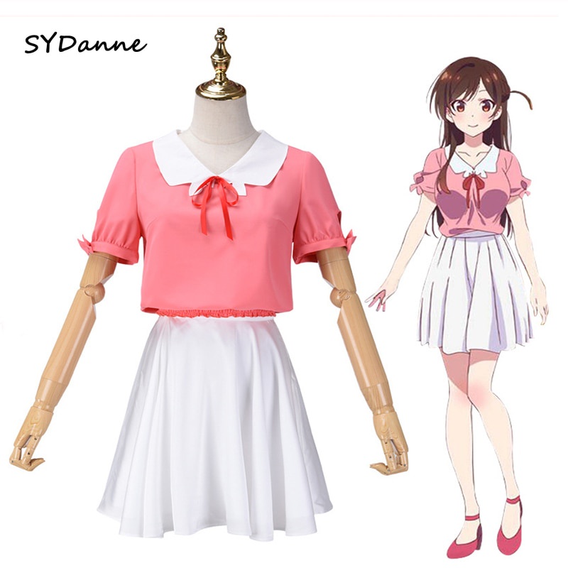 PREORDER Rent A Girlfriend Cosplay Ichinose Mizuhara Chizuru Cosplay Costume Top Short Skirt Suit Ha