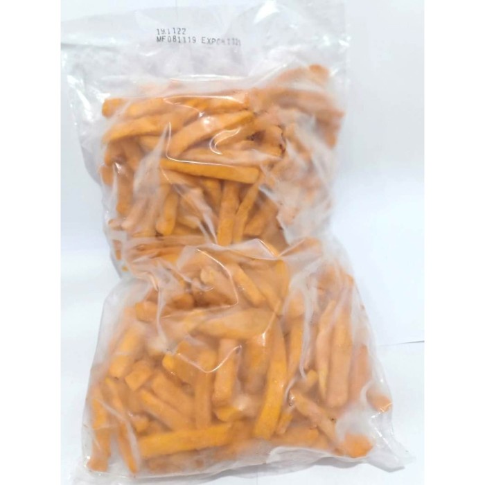 

Frozen Sweet Potato Stick Coated (Ubi Jalar Berbumbu) 1 Kg