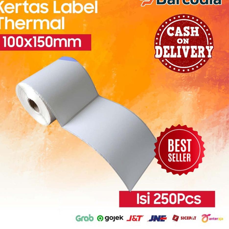 

Kekinian Kertas Label Bare STIKER Thermal 100 x 150 mm - ISI 250PCS ...