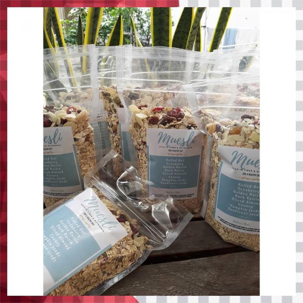

MUESLI 500GR. PREMIUM PACK -DENGAN KACANG DAN BUAH YG LEBIH BANYAK