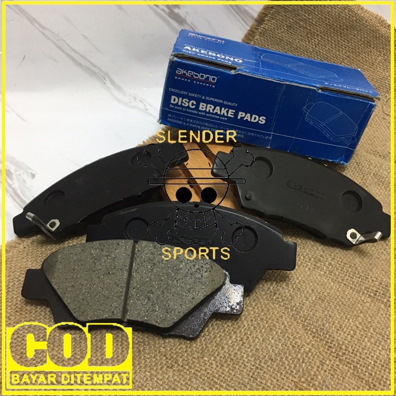 BRAKE PAD MOBILIO AKEBONO -KAMPAS REM DEPAN AKEBONO MOBILIO 2014 - NOW