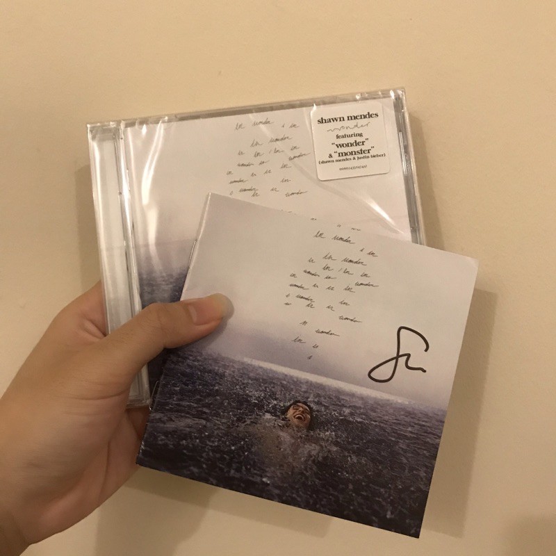 cd shawn mendes signed tanda tangan wonder