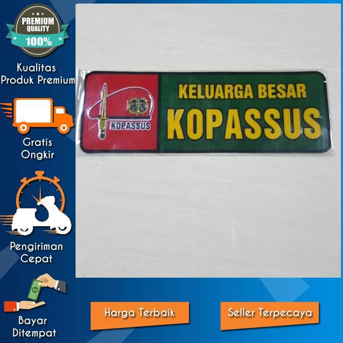

PUSATNYA! STIKER PVC PANJANG KOPASUS / STIKER KOPASUS OLN