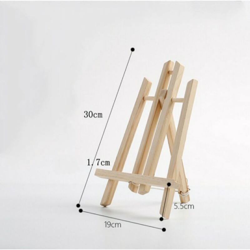 Easel Lukis Terbaru Desain Unik Dengan Kayu Jati kanvas cat lukis buku gambar kuas lukis