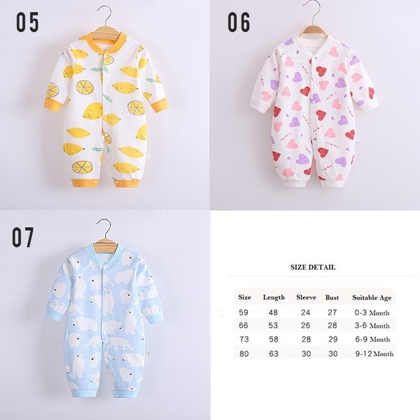 LID9072 - Sleepsuit Romper Baby Lengan Panjang