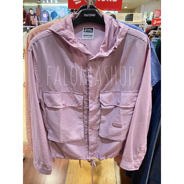 [100% ORIGINAL] JAKET PARASUT CEWEK BRAND 3SECOND TERBARU