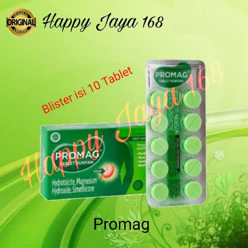 Promag Obat Maag dan Kembung Blister isi 10 Tablet