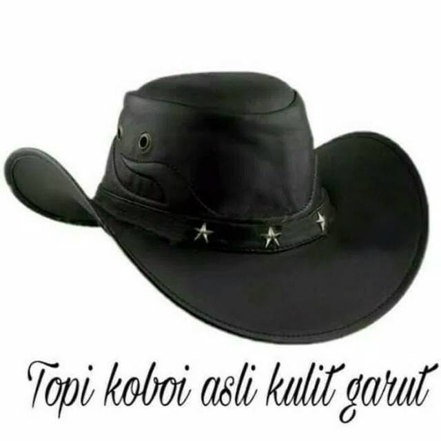 PREMIUM Topi Koboi Kulit Asli Premium topi coboy Prabowo Topi Berkuda Termurah