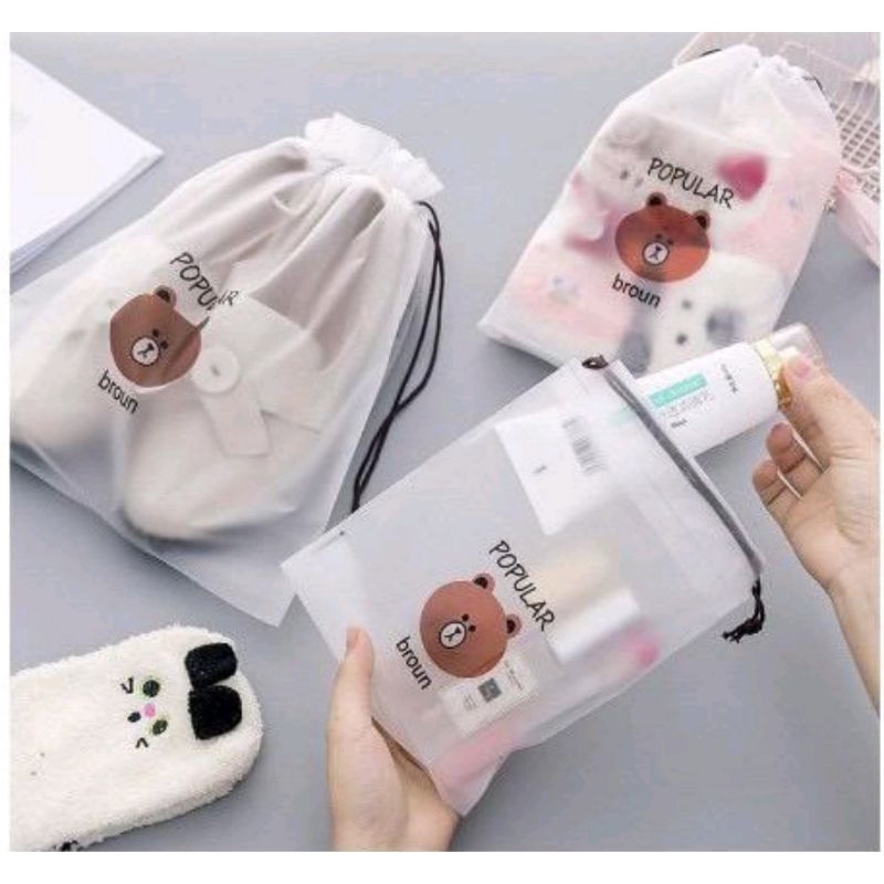 Pouch Travel Organizer Bag Kosmetik Anti Air