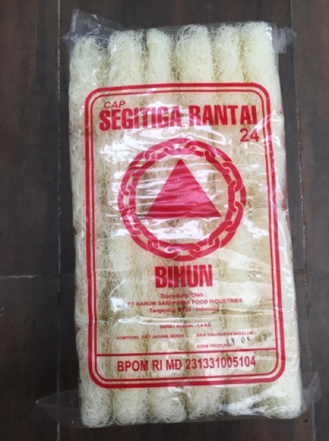 Bihun Segitiga Rantai 24 buah / Bihun Cap Segitiga Rantai / Bihun Kering