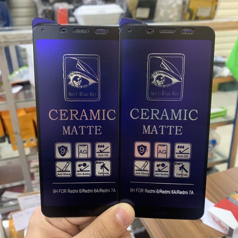 TEMPERED GLASS CERAMIC MATTE BLUE RAY TYPE REALME NARZO