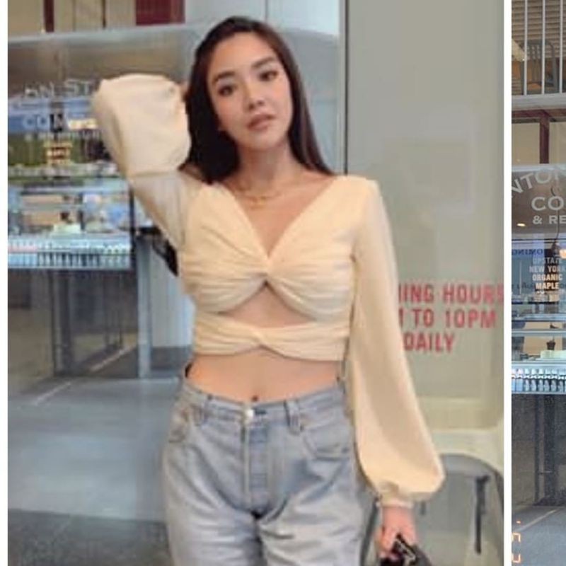 atasan crop sexy blackpink