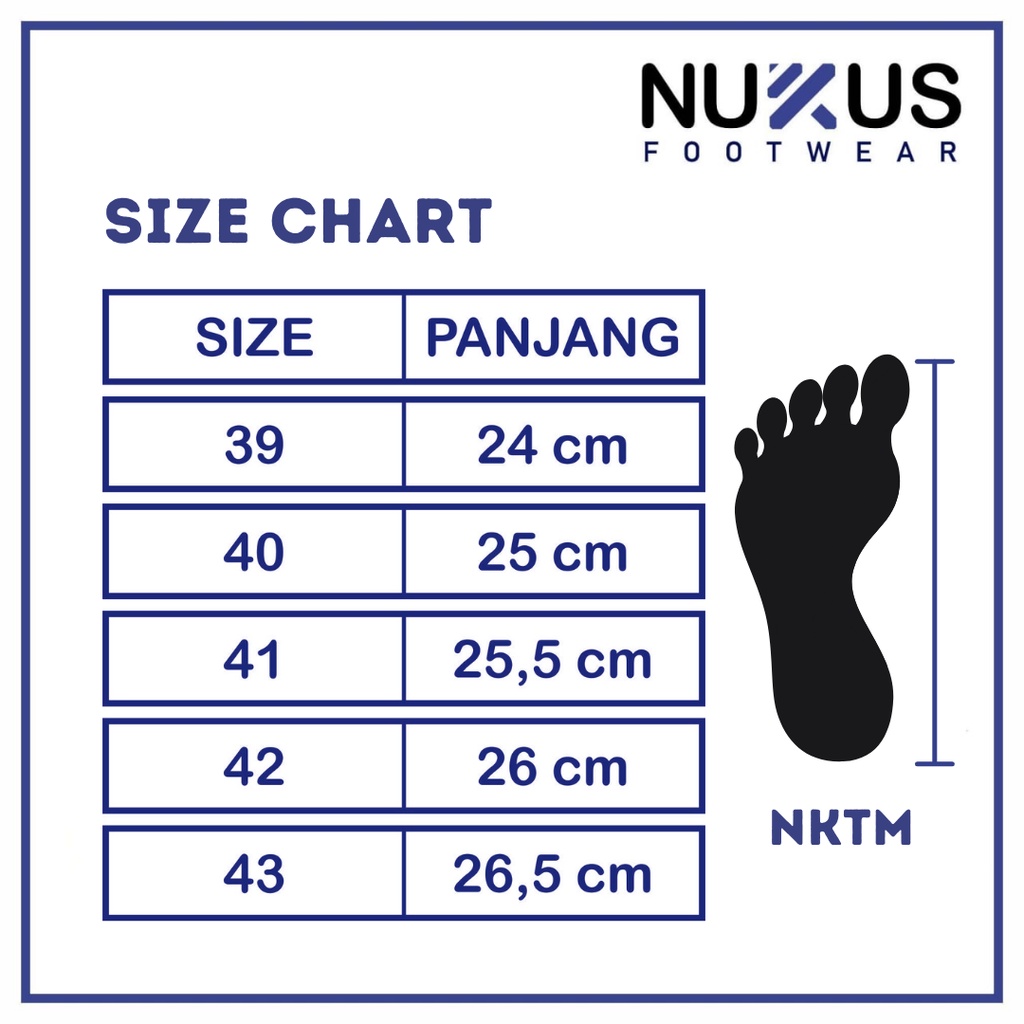 Nukus Sepatu Kets Running Pria Tali Putih - NKTM HP 04