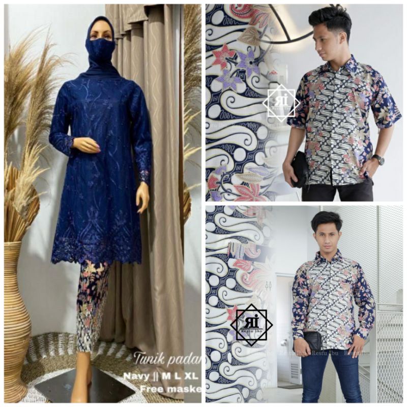 COUPLE KEBAYA MODERN/COUPLE KEBAYA TUNIK TILLE/COUPLE KEMEJA BATIK