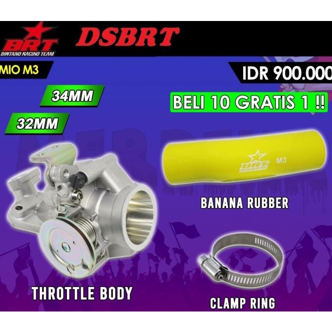 Tb Throttle Body Brt Mio M3 Fino Soul Gt Xride