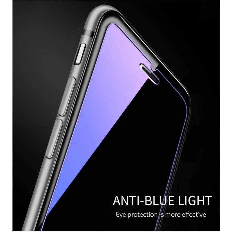 Pelindung Layar Tempered Glass Anti Blue Light Untuk iPhone 13 12 11 Pro MAX Mini X XS MAX XR SE 2022 2020 6 6s 7 8 Plus