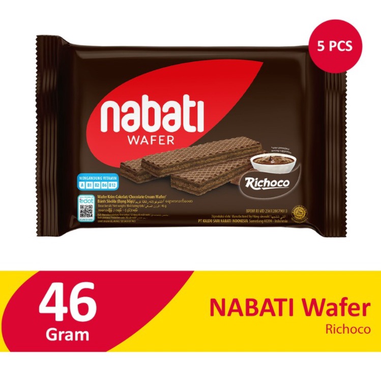 Nabati Wafer Richoco 46g - 10 Pcs