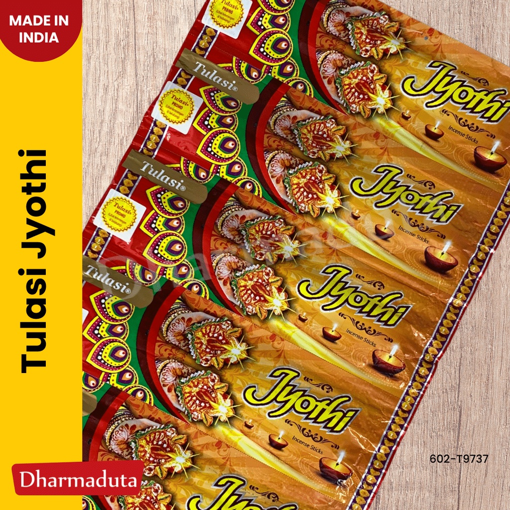 Hio Tulasi Jyothi 23cm Dupa Pouch Plastik India Wangi Aromatherapi